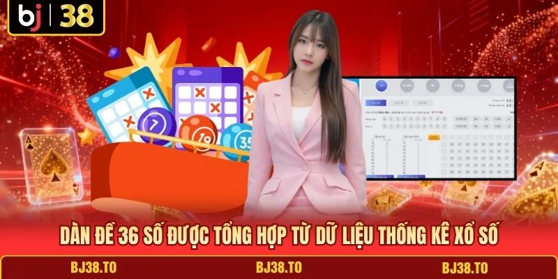 Dàn đề 36 số được tổng hợp từ dữ liệu thống kê xổ số