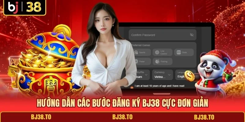 Hướng dẫn các bước đăng ký BJ38 cực đơn giản
